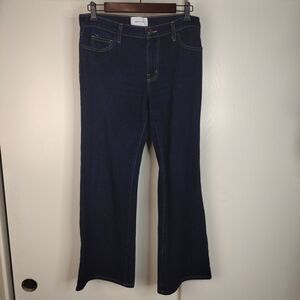 Current Elliot The Wray Wide Leg Jeans in Hearst Womens Size 28 Blue Dark Wash